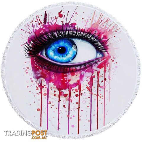 Art Painting Eye Beach Towel - Towel - 7427046320146