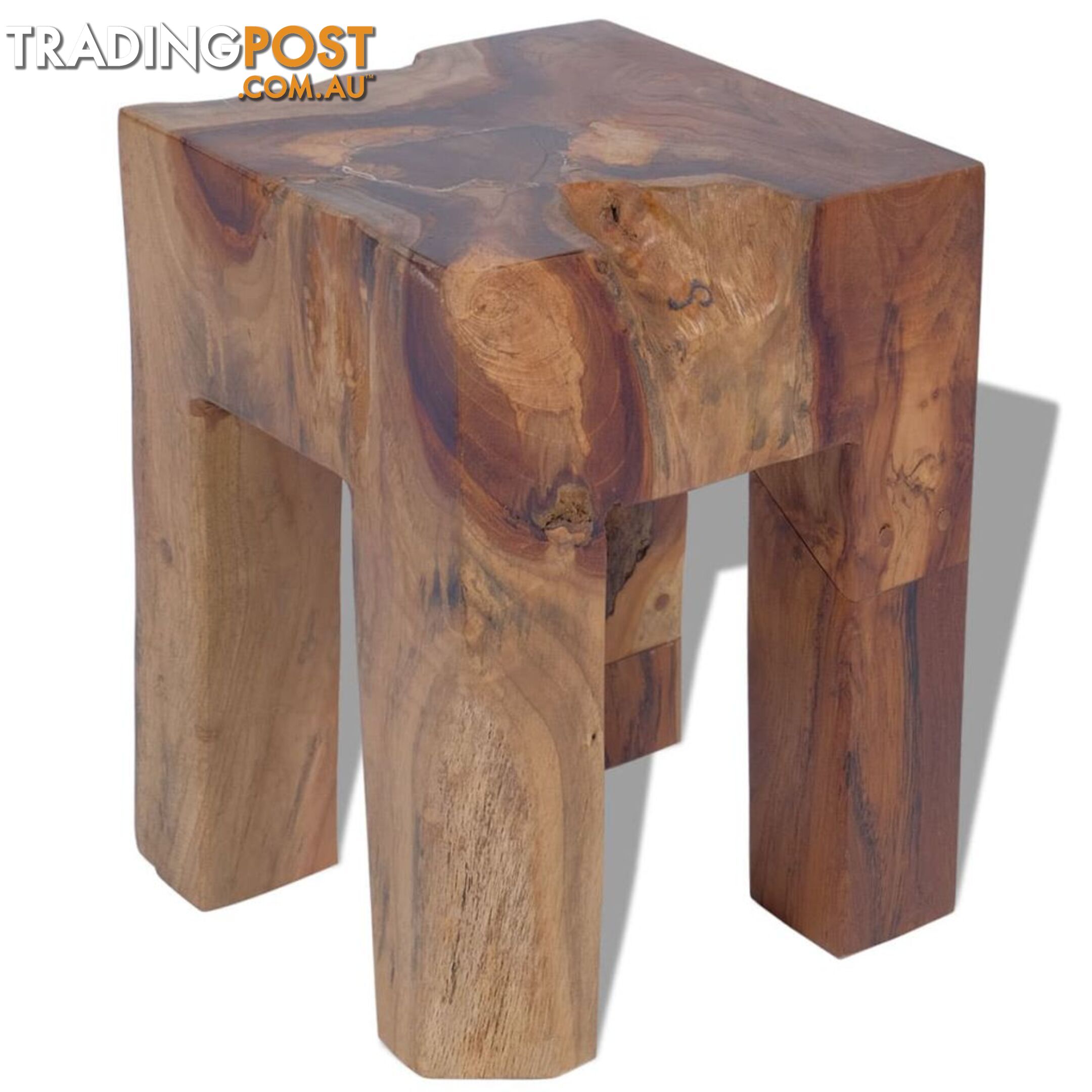 Stool Solid Teak 30 x 30 x 40 Cm - Unbranded - 8718475999058