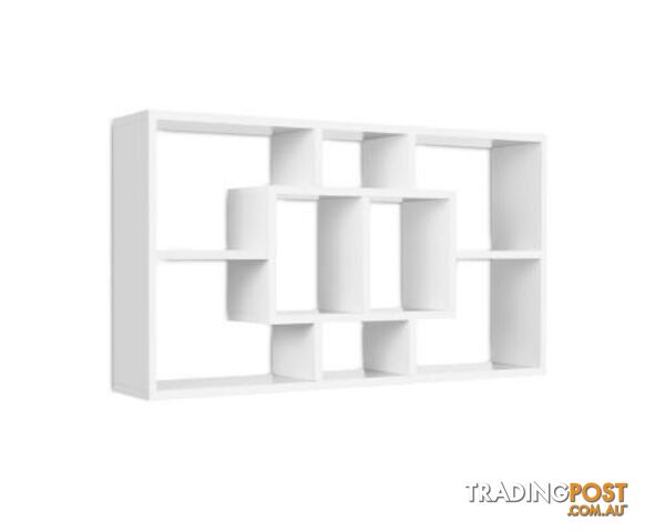 Floating Wall Shelf Diy Mount Storage Bookshelf Display Rack White - Artiss - 9355720014662