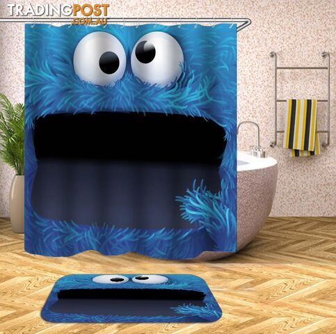 Cookie Monster Shower Curtain - Curtain - 7427045980860