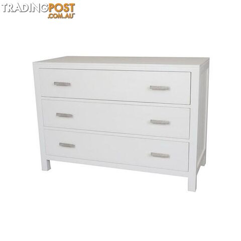 Catalina Crossed White Chest Of Drawers - Chest Drawer - 7427046211666
