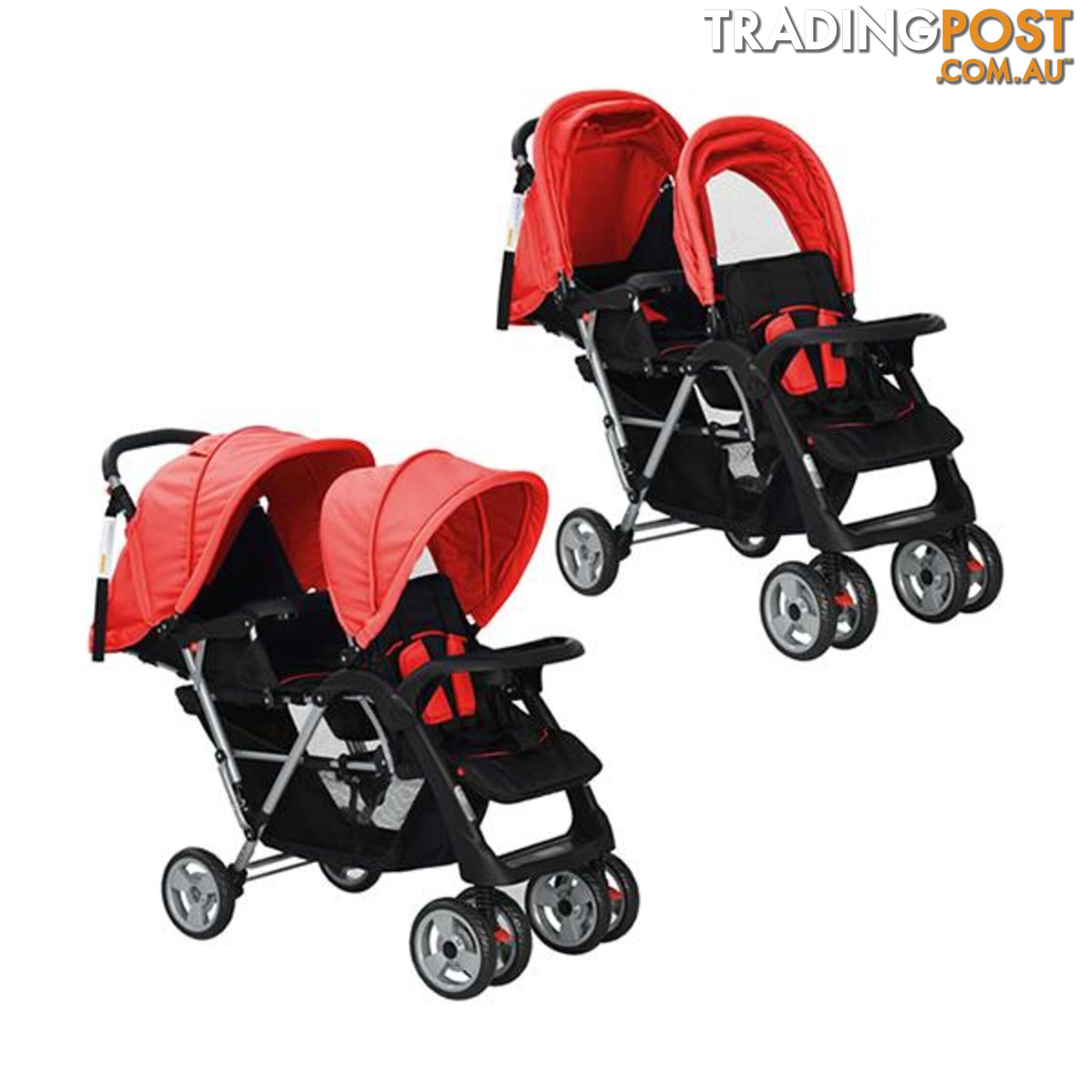 Tandem Stroller Steel - Stroller - 7427046256056