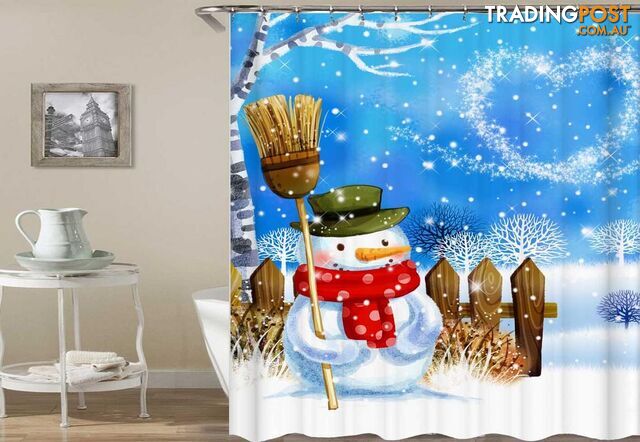 Snowman Magical Christmas Shower Curtain - Curtains - 7427046066556