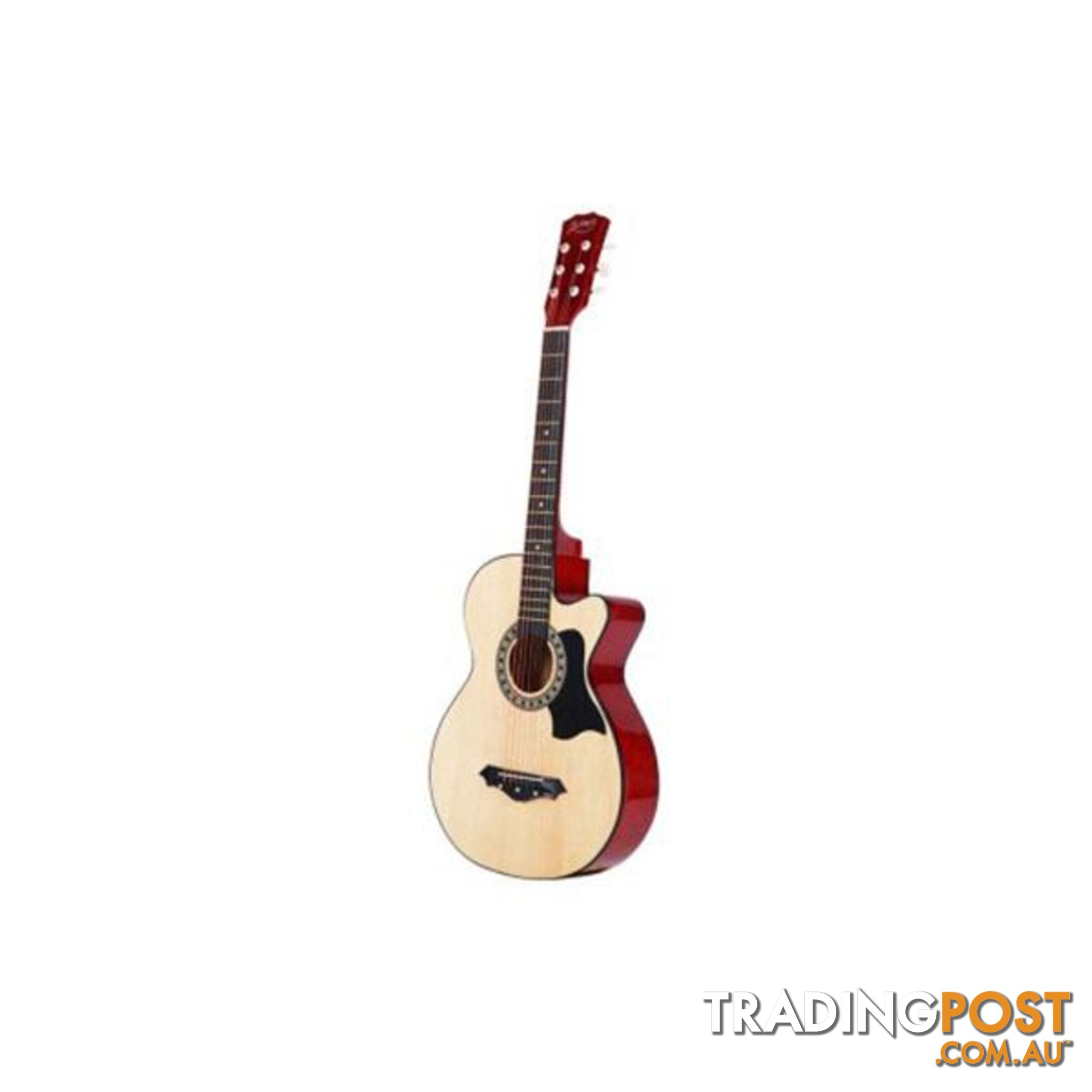 38 Inch Wooden Acoustic Guitar Natural Wood - Alpha - 7427005893193