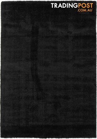 Puffy Soft Shag Black Rug - Unbranded - 7427046303460