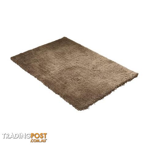 Ultra Soft Anti Slip Rectangle Plush Shaggy Floor Rug Carpet 120X170 Cm Taupe - Unbranded - 787976593469