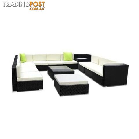Gardeon 13 Piece With Storage Cover Outdoor Furniture Set - Gardeon - 9350062199534