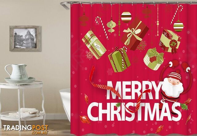 Merry Christmas Ornaments Shower Curtain - Curtain - 7427046022194