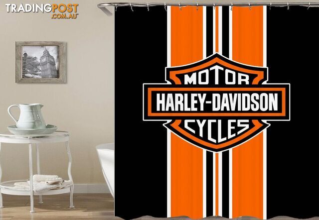 Harley Davidson Classic Shower Curtain - Curtain - 7427046002639