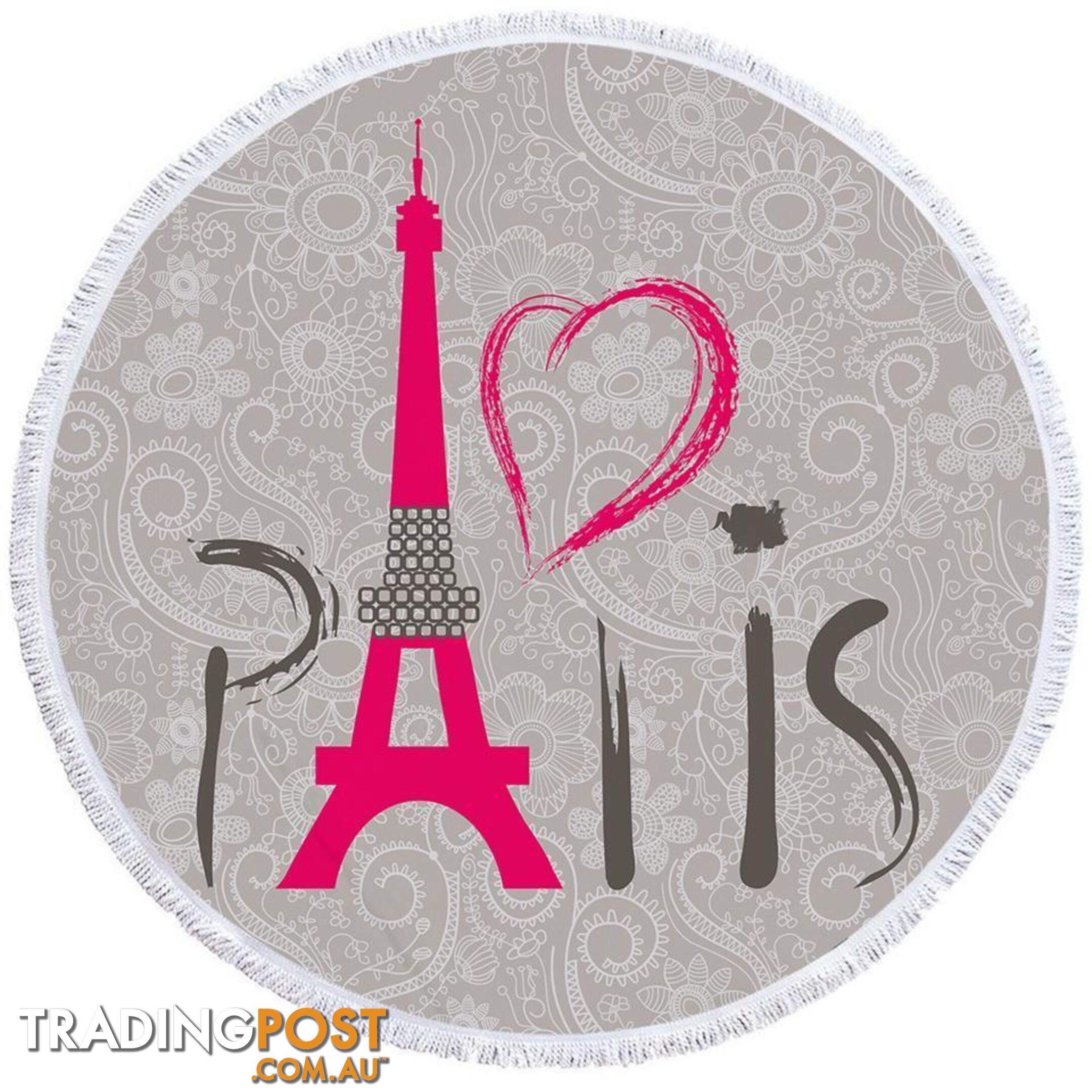 Paris Beach Towel - Towel - 7427046310642