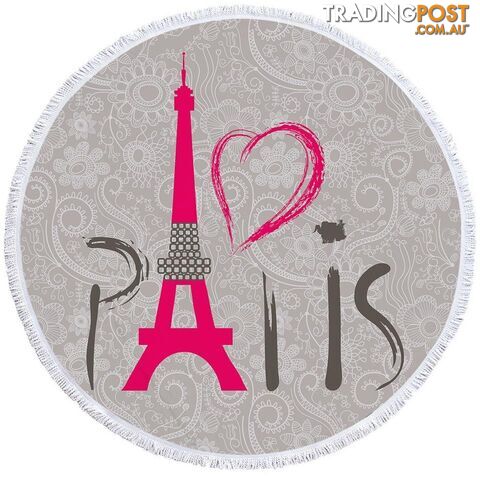 Paris Beach Towel - Towel - 7427046310642