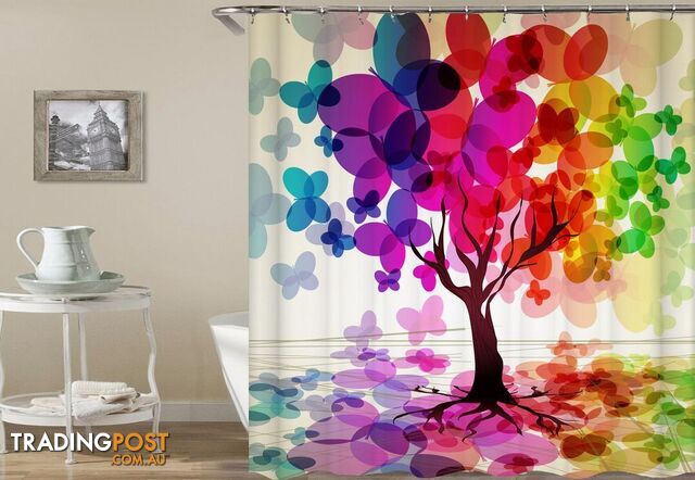 The Tree Of Colors Shower Curtain - Curtain - 7427005911477