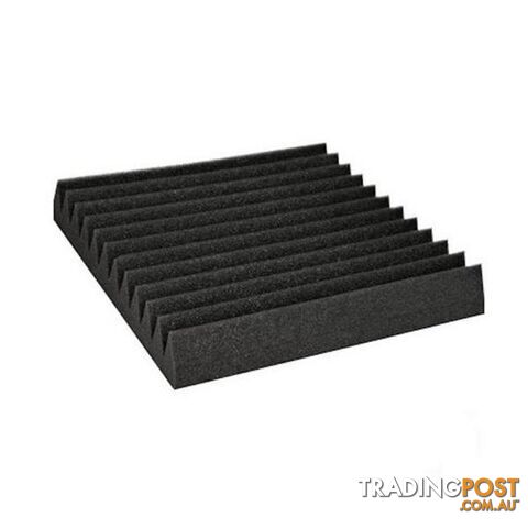 20 Pcs Studio Acoustic Foam 30x30cm Black Wedge - Unbranded - 7427005867484