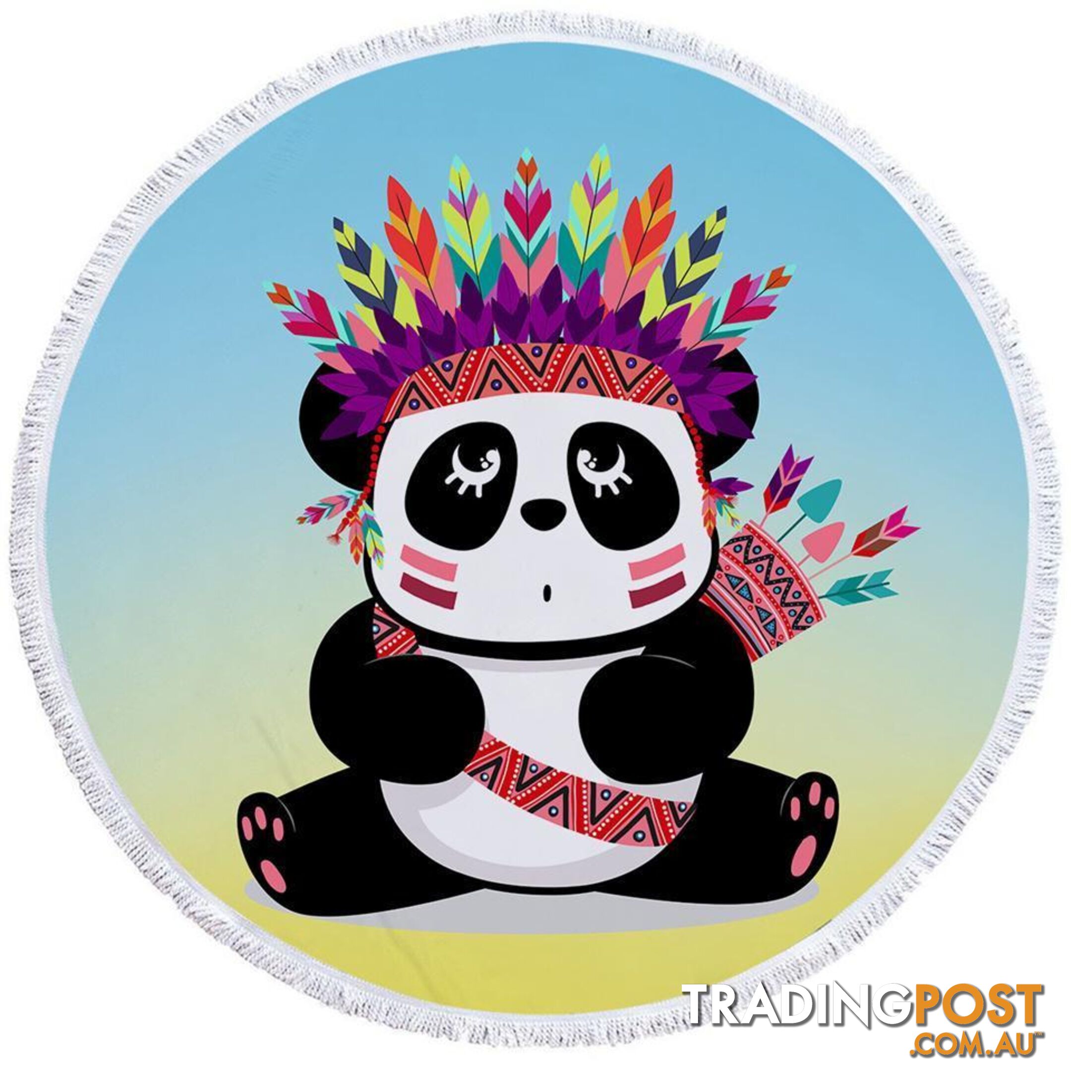 Chief Panda Beach Towel - Towel - 7427046309714