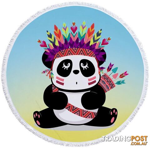 Chief Panda Beach Towel - Towel - 7427046309714