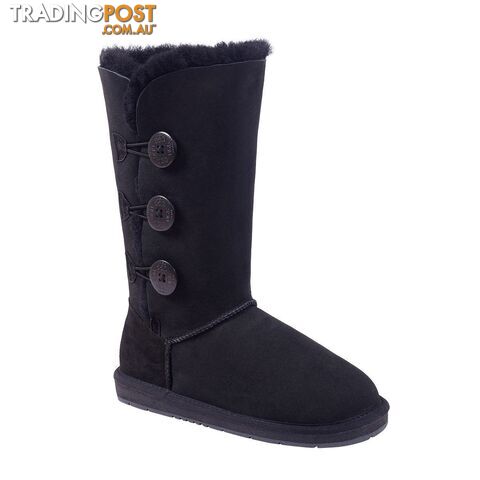 UGGS 3 Button Tall Sheepskin Cassidy 1873 Unisex Black - UGG - 822427508347