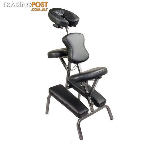 Aluminium Portable Massage Chair Black - Unbranded - 9352338002364