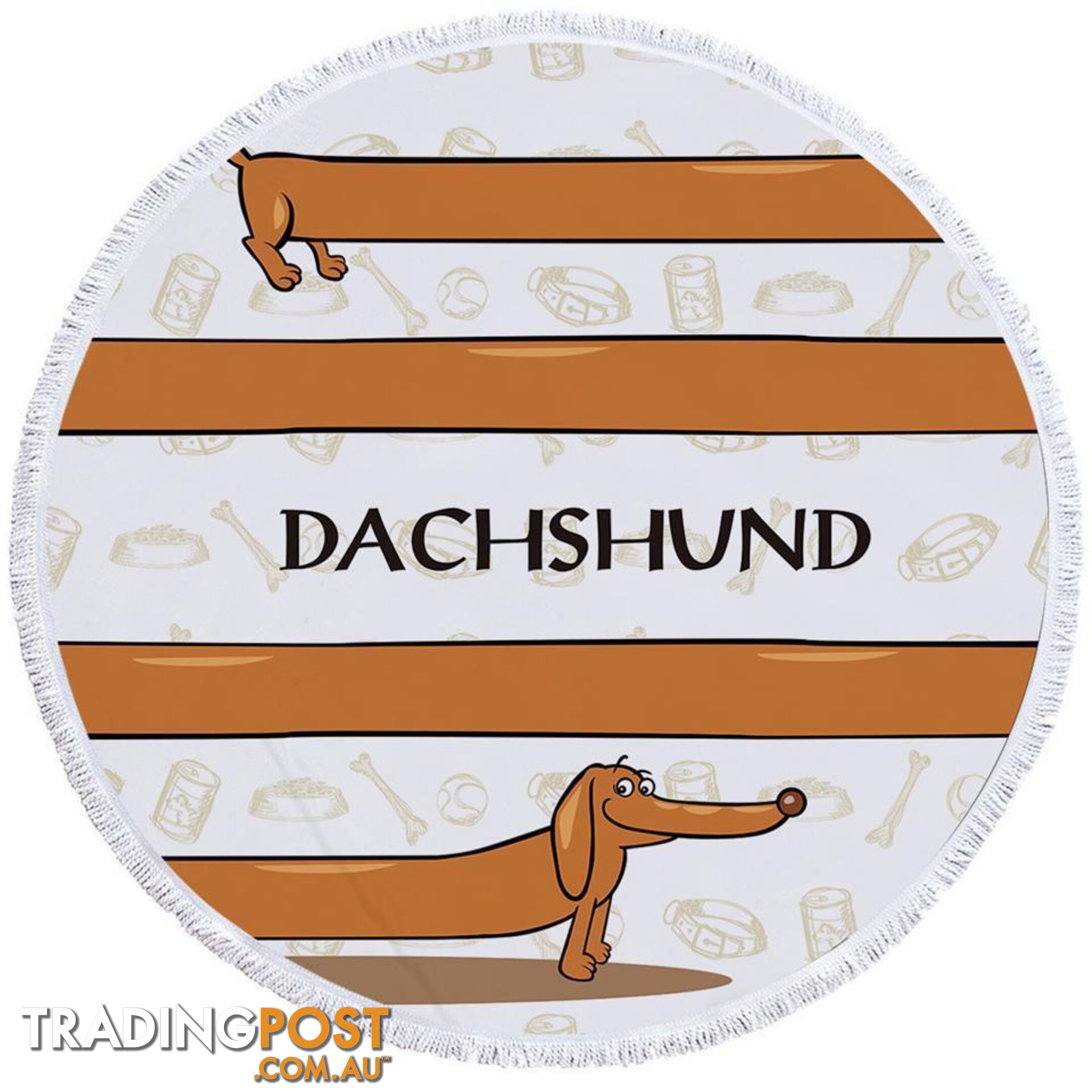 Dachshund Beach Towel - Towel - 7427046324212