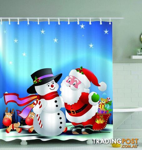 Christmas Digital Cartoons Shower Curtain - Curtain - 7427045970649