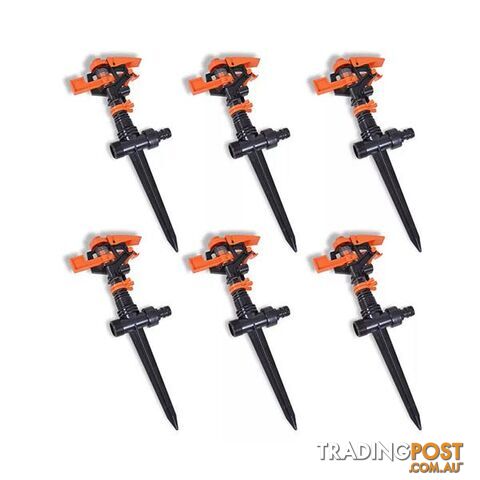 Impulse Sprinkler Garden Watering 6 Pcs - Unbranded - 8718475852773