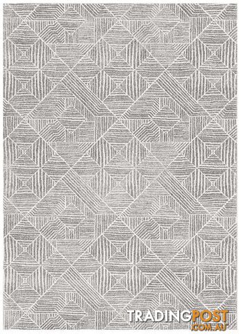 Oasis Kenza Contemporary Silver Rug - Unbranded - 9375321846905