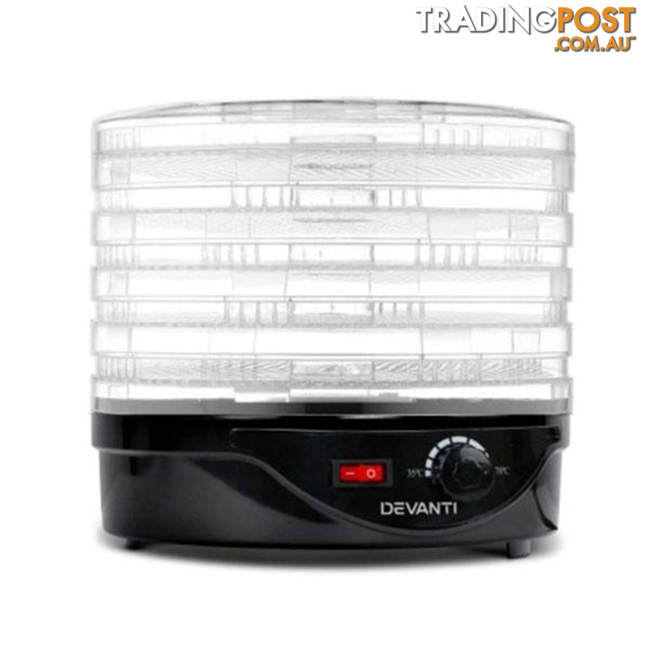 5 Tray Round Food Dehydrator - Devanti - 4344744417455