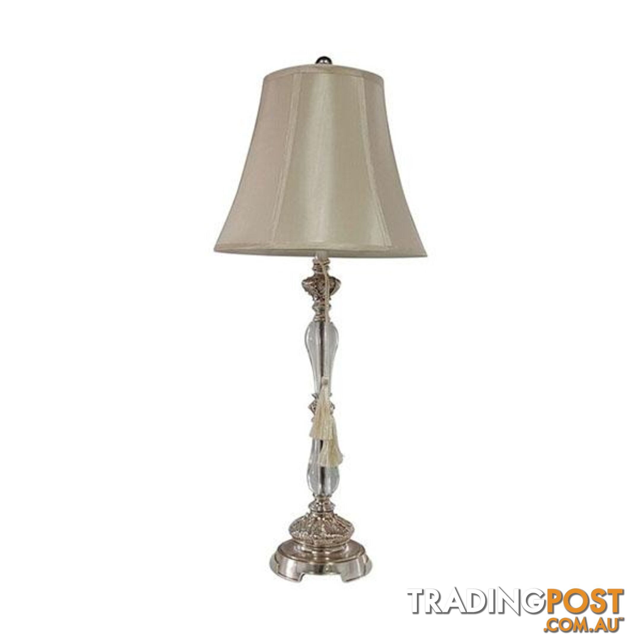 2 Felicienne Champagne Table Lamp With Cream Shade - Table Lamp - 7427046210690