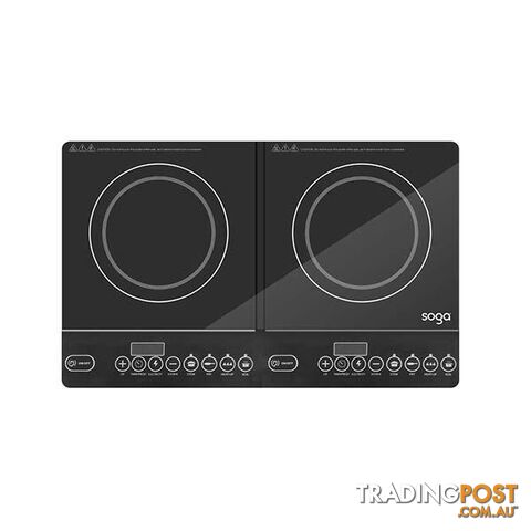 Soga Cooktop Portable Induction Led Electric Duo Burners Stove - Soga - 9476062089665