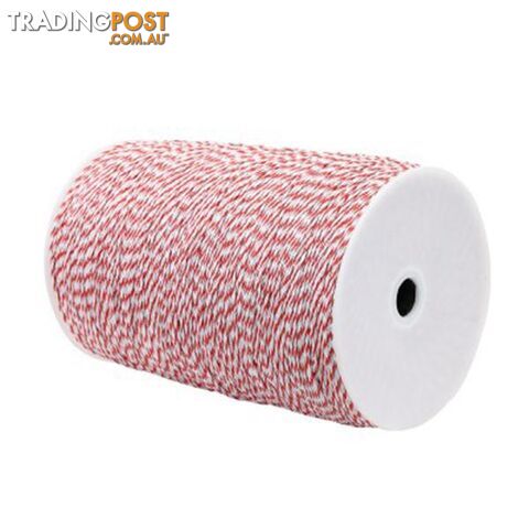 2000M Polywire Roll Electric Fence Energizer Stainless Steel Poly Wire - Giantz - 9355720090949