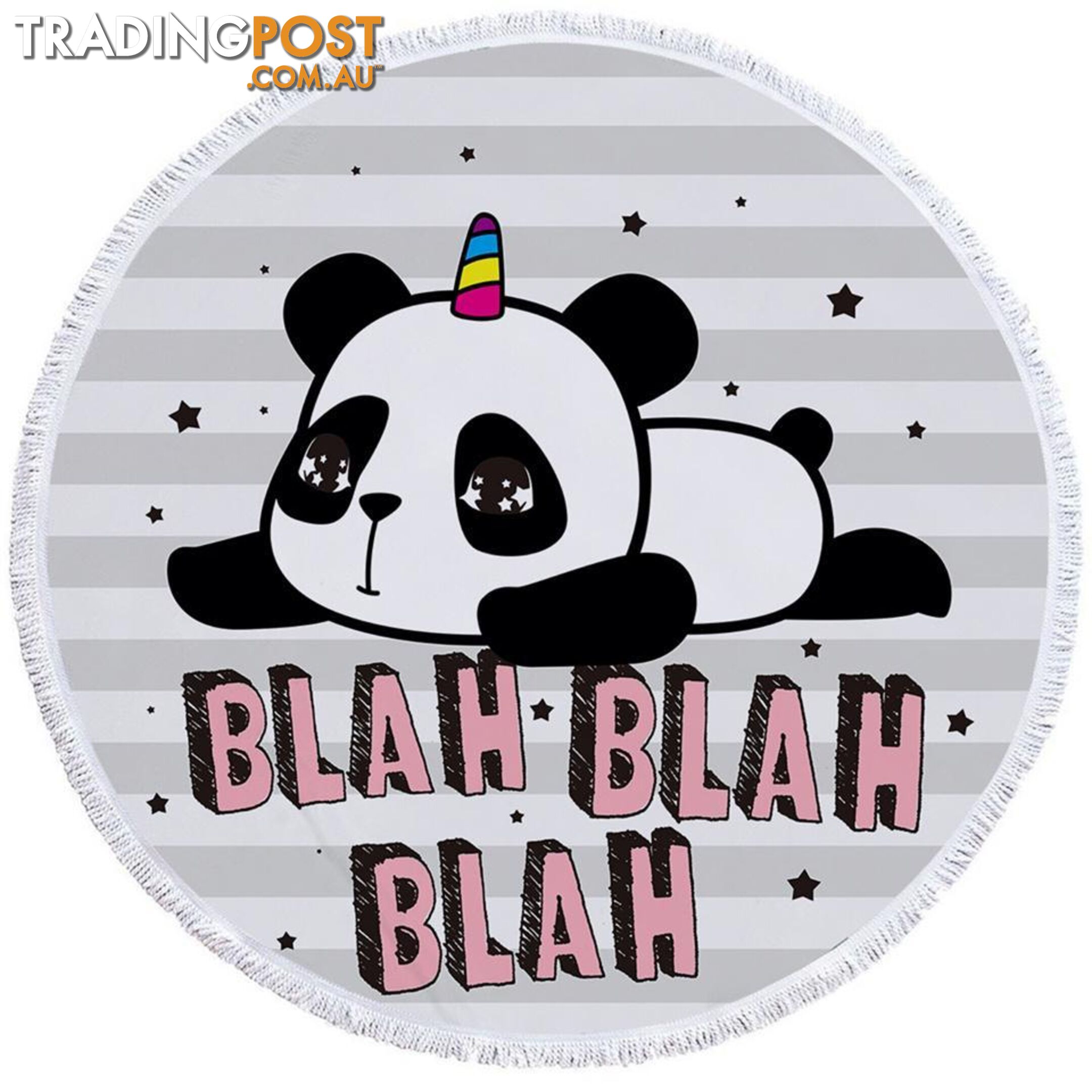 Adorable Unicorn Panda Beach Towel - Towel - 7427046305679