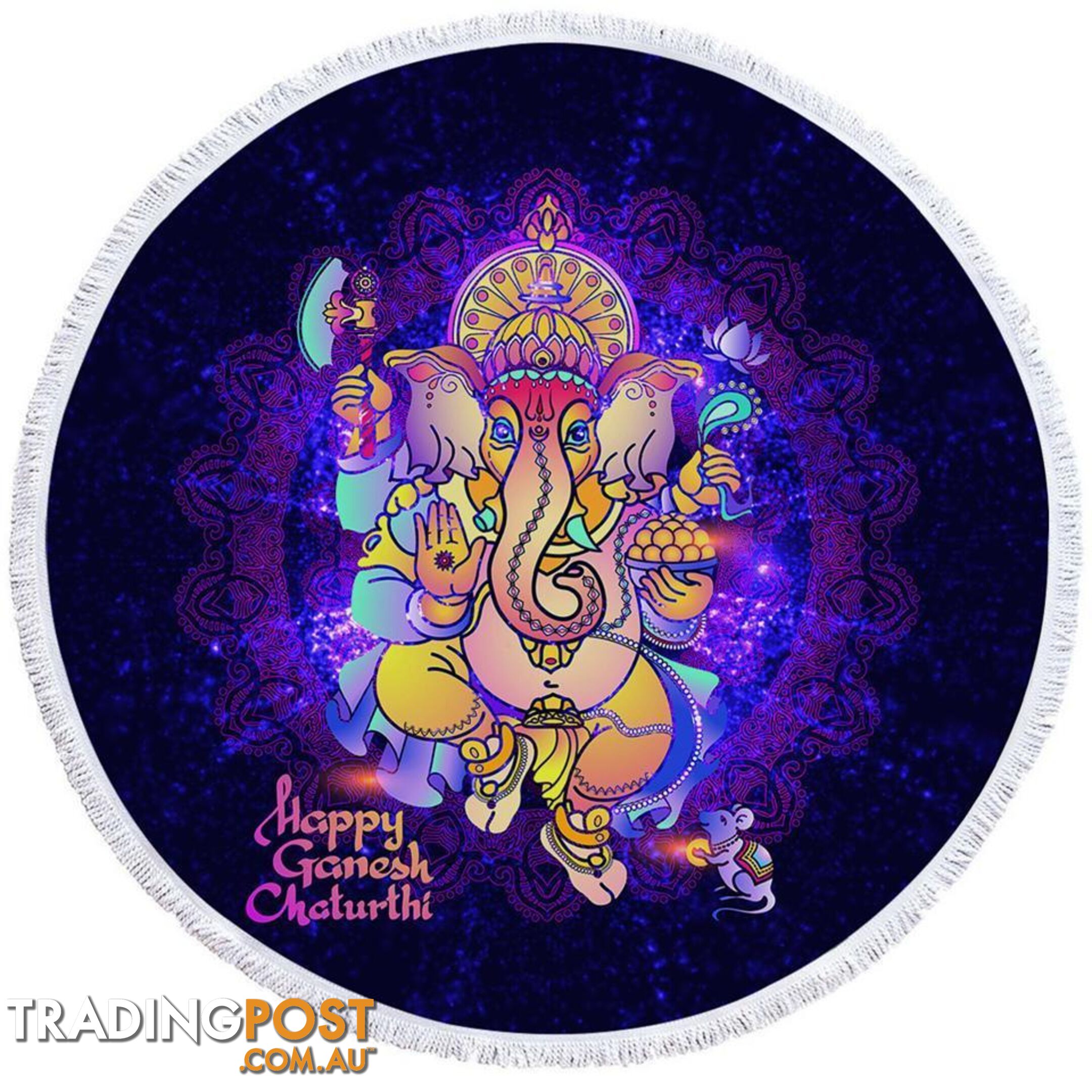 Space Ganesh Beach Towel - Towel - 7427046324724