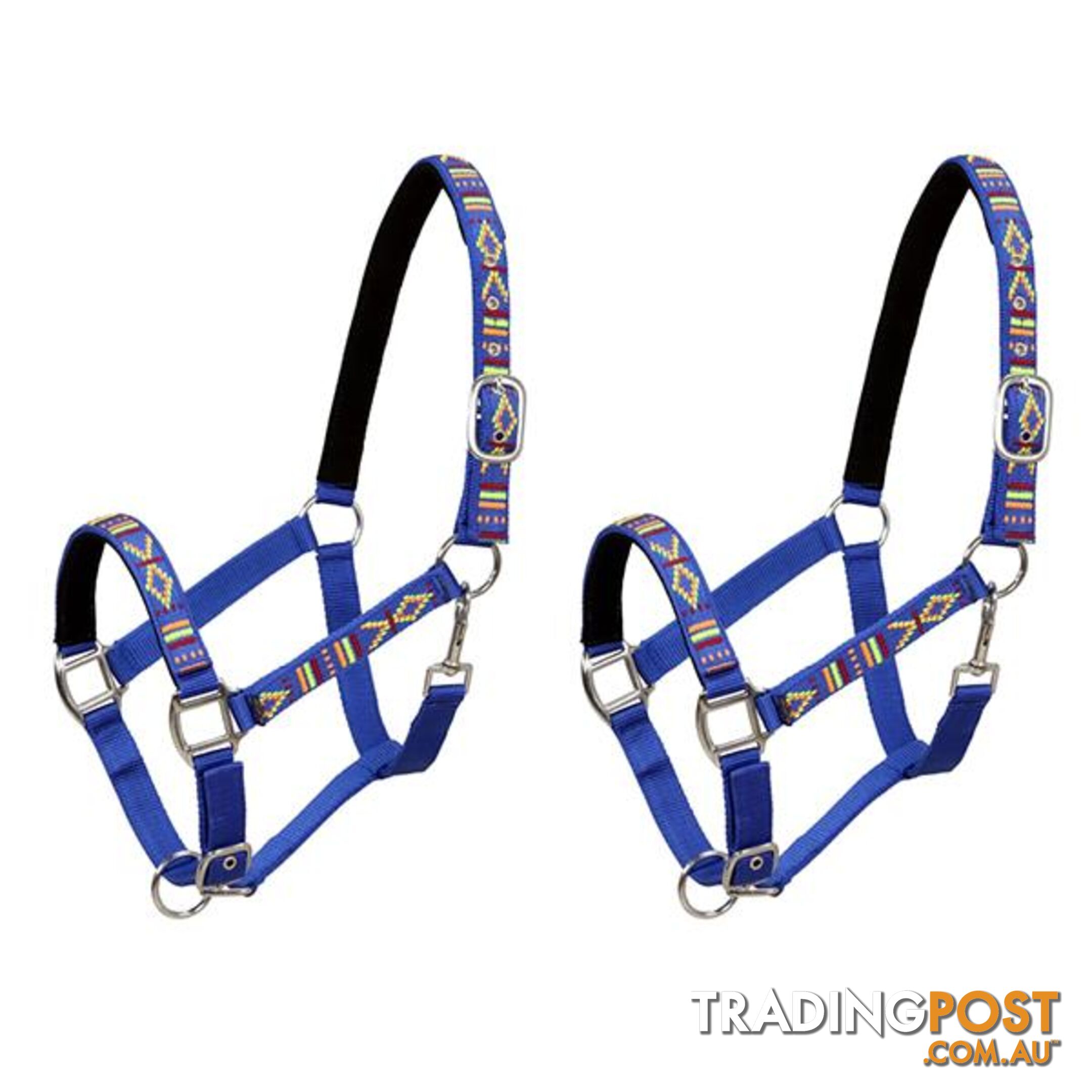 Head Collars 2 Pcs For Horse Nylon Size Cob - Head Collar - 787976575199