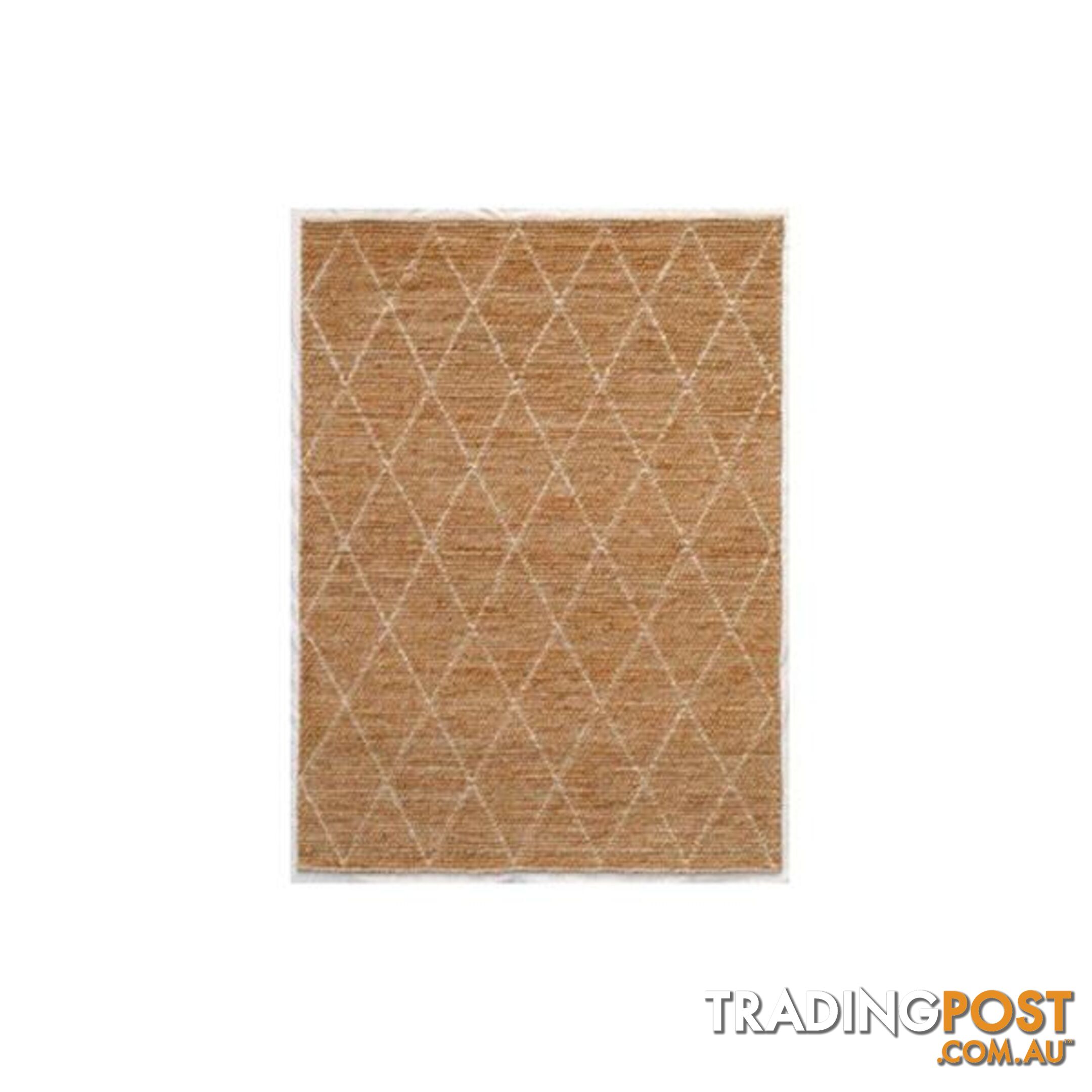 Barwang White Jute Rug - Unbranded - 9476062082079