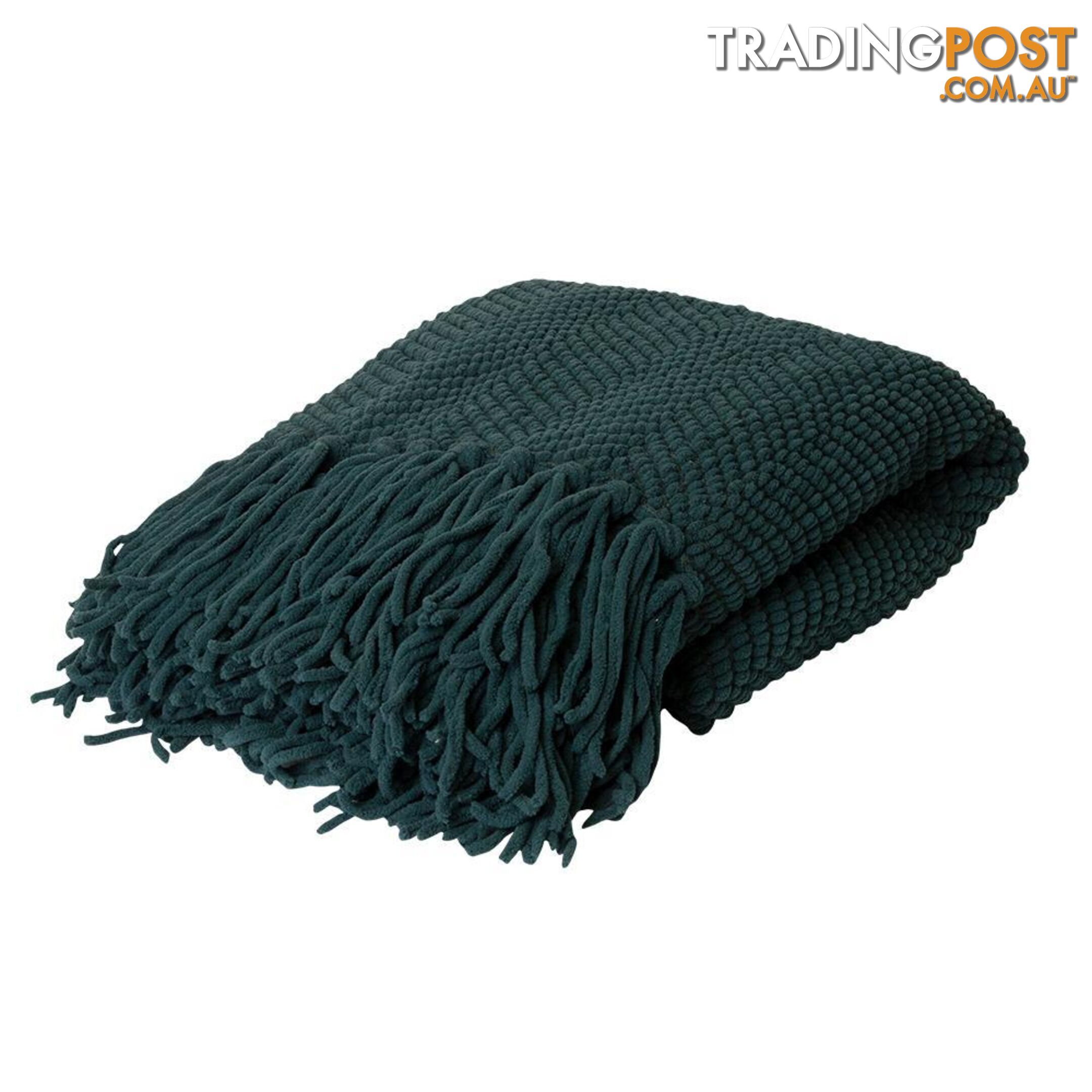 Louie Throw 125x150cm Eden Green - Unbranded - 7427046153201