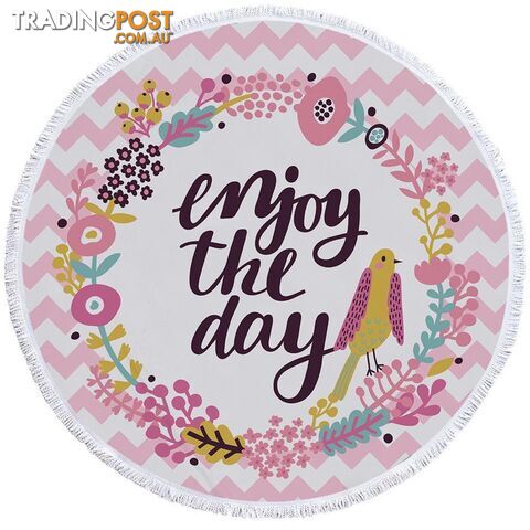 Pinkish Encouragement Beach Towel - Towel - 7427046306102