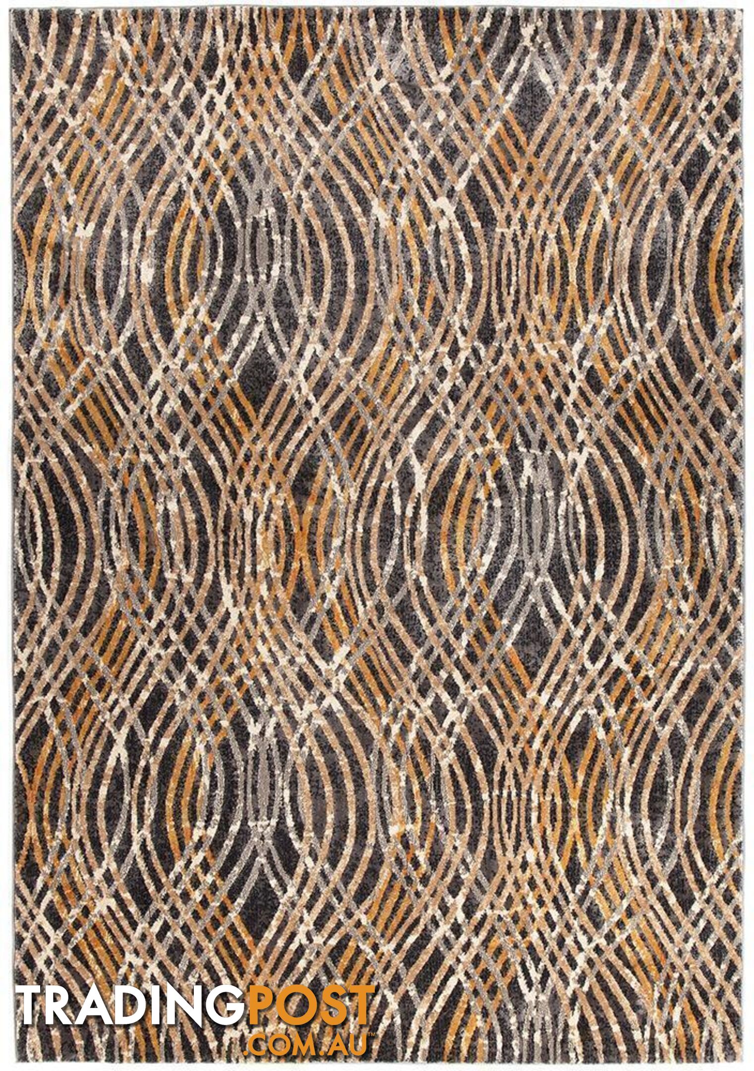 Dreamscape Flurry Modern Charcoal Rug - Unbranded - 8694561075380