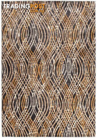 Dreamscape Flurry Modern Charcoal Rug - Unbranded - 8694561075380