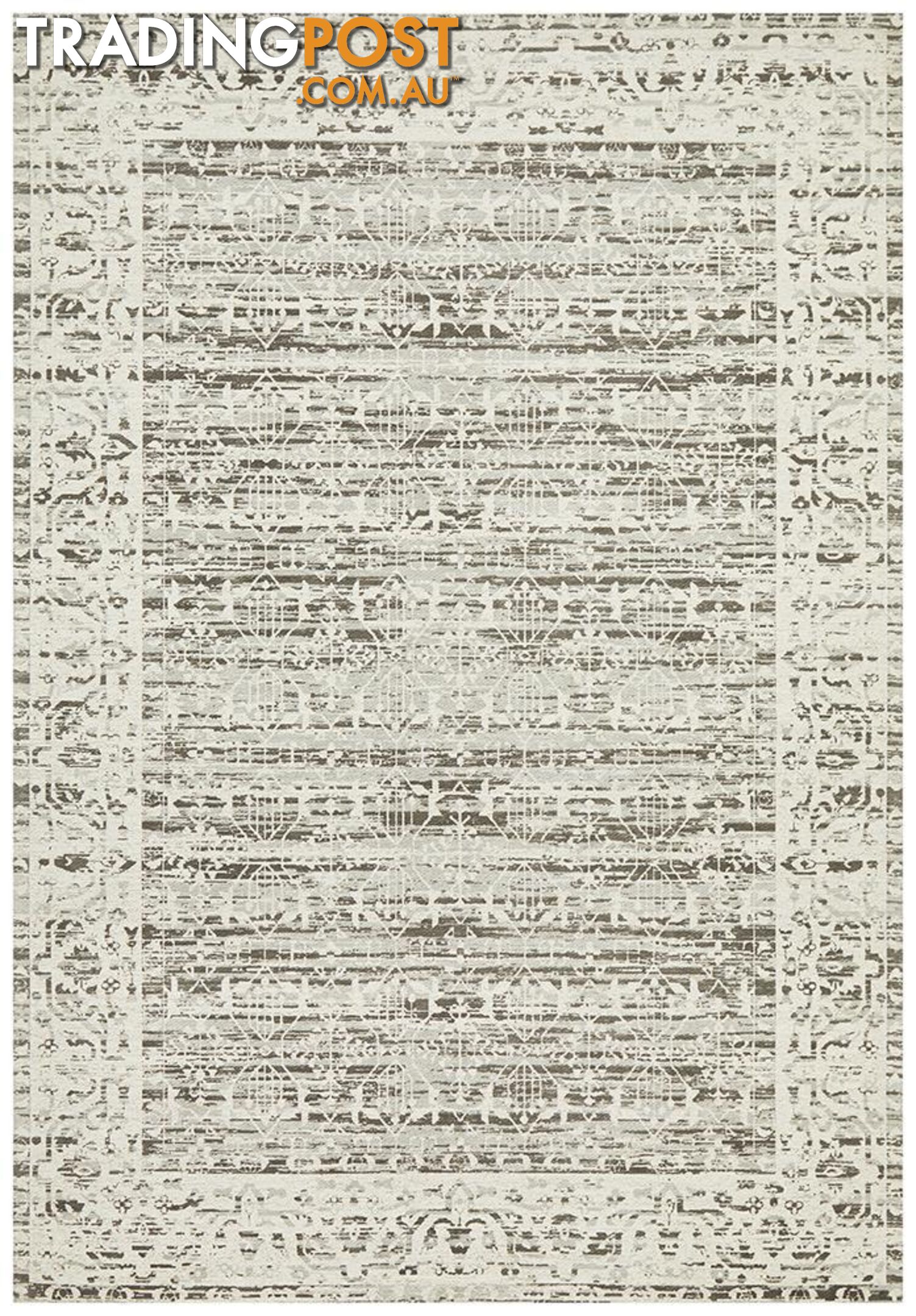 Magnolia Border Silver Rug - Unbranded - 9375321880015