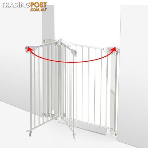 Baby Kids Pet Safety Security Gate Stair Barrier Doors Extension Panels 45Cm Wh - Unbranded - 787976591663