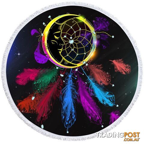 Multi Colored Dream Catcher Beach Towel - Towel - 7427046317603