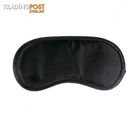 Black Satin Eye Mask - Easytoys - 787976578268