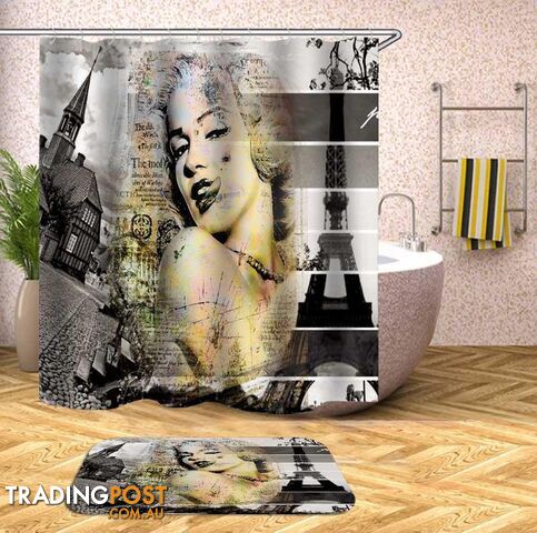 Marilyn Monroe In Paris Shower Curtain - Curtain - 7427046079594