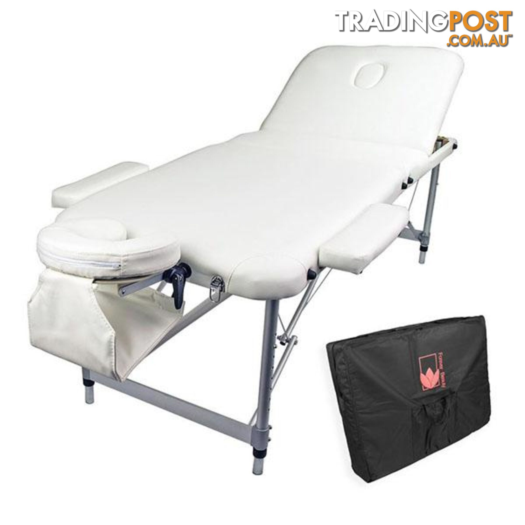 75Cm Aluminium Portable Massage Table White - Unbranded - 9352338002333