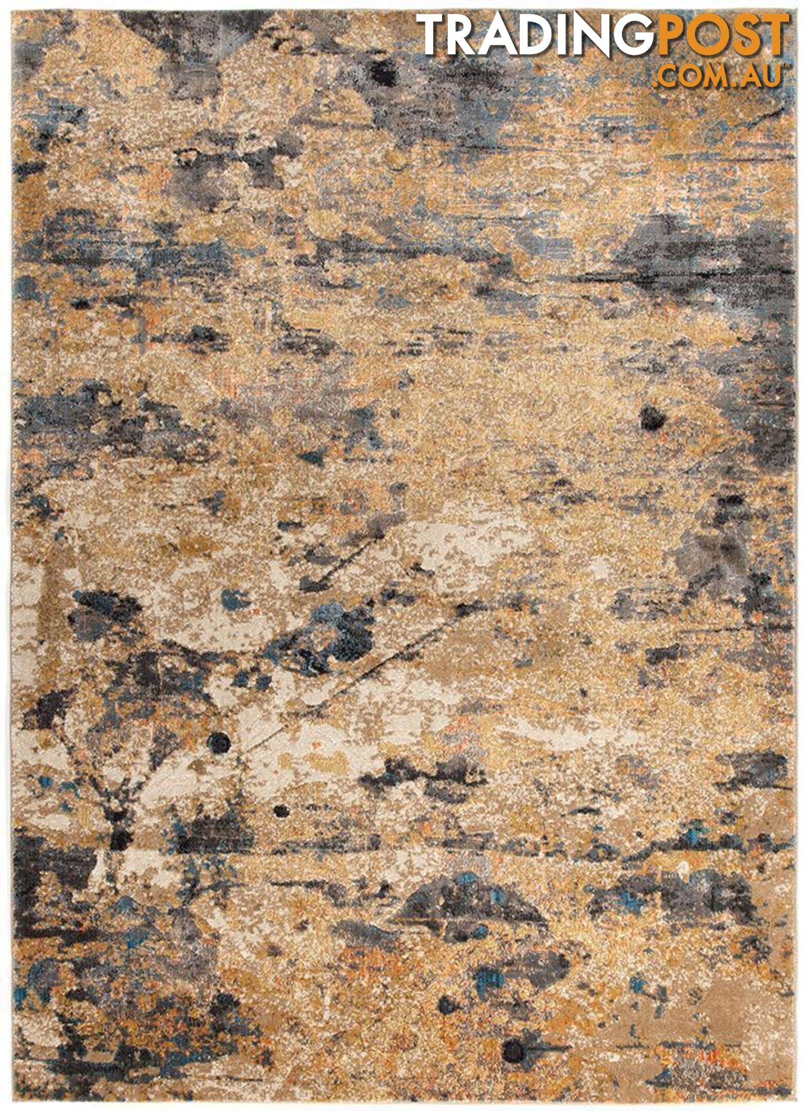 Dreamscape Tribute Modern Rust Rug - Unbranded - 8694561187250