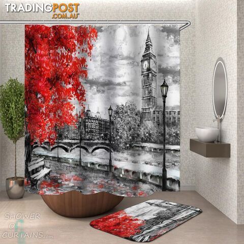 Art Fall London Shower Curtain - Curtain - 7427046294980