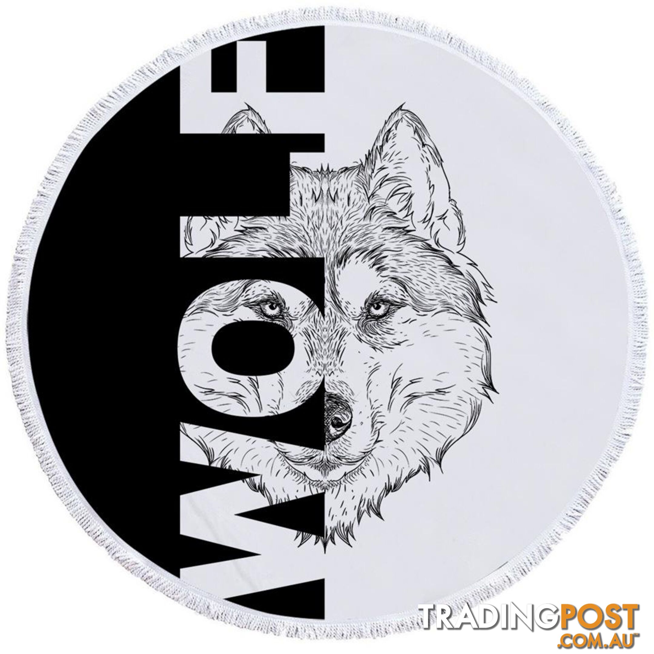 Wolf Beach Towel - Towel - 7427046344173