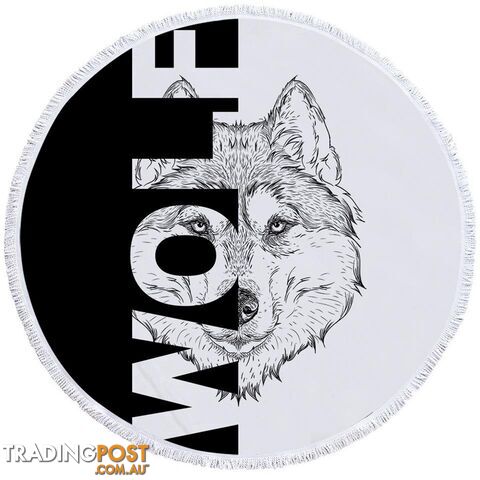 Wolf Beach Towel - Towel - 7427046344173