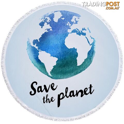 Save the Planet Beach Towel - Towel - 7427046344654