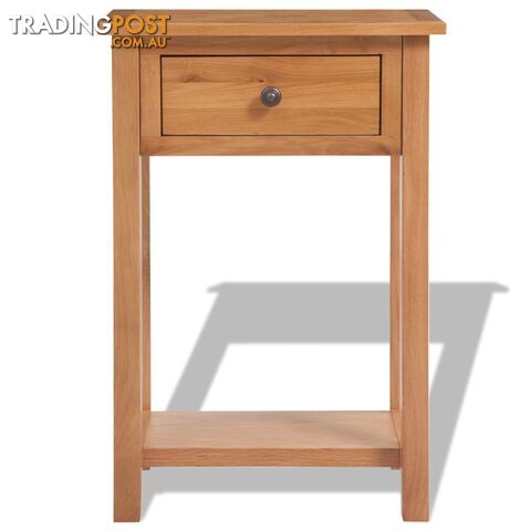 Console Table Solid Oak 50 x 32 x 75 Cm - Brown - Unbranded - 8718475528074