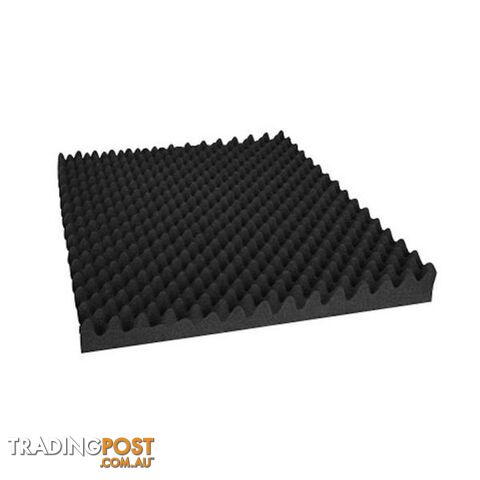 20 Pcs Studio Acoustic Foam 50x50cm Black Eggshell - Unbranded - 7427046375214